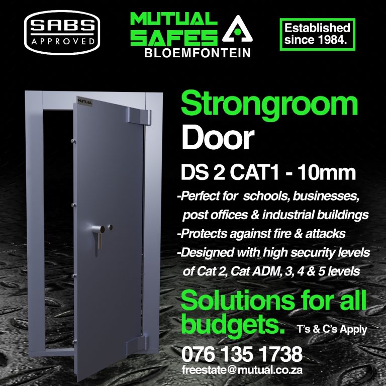 Bloemfontein Gun Safes Rifle Safes Freestate Strongroom Door Vault Walk in Safe SABS Approved